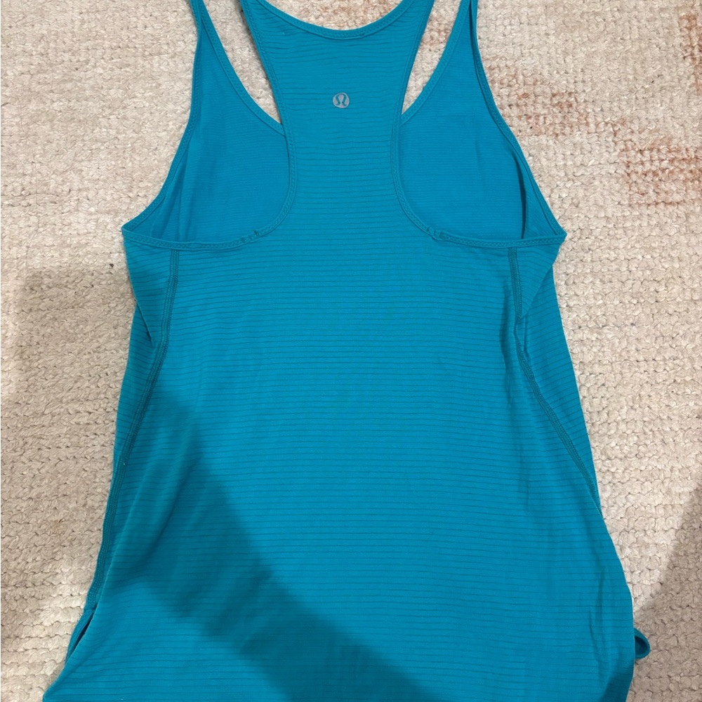 Blue Racerback Tank Top - Picture 2 of 2